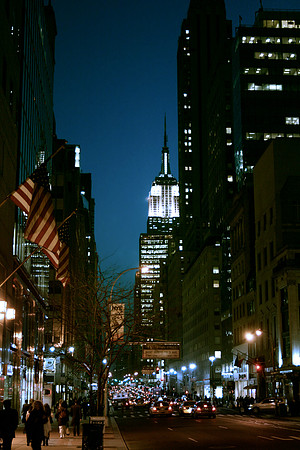 5th Avenue and the Empire State Building